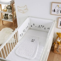 Бампер Для детской кроватки из биохлопковой ткани Kumla 360 x 40 см белый LA REDOUTE INTERIEURS  фото, kupilegko.ru